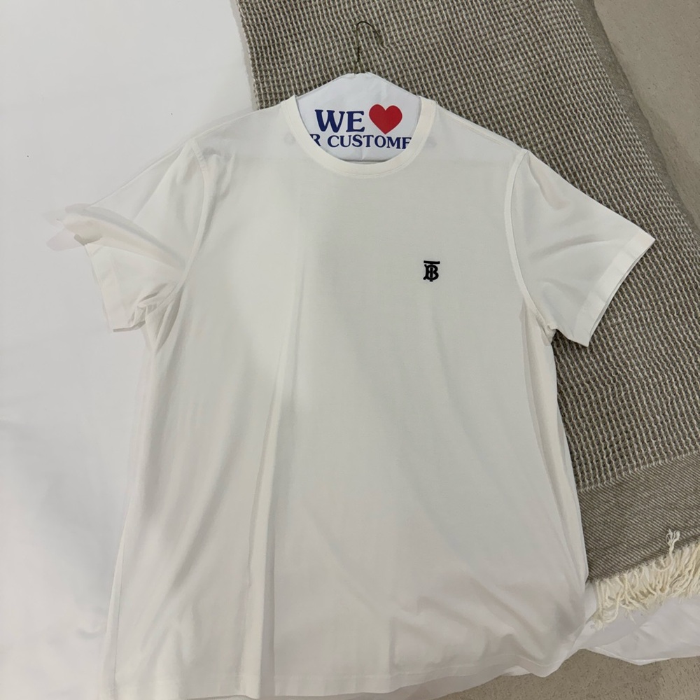 Burberry White Short Sleeve Tee